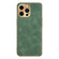 iPhone 14 Pro Electroplating Lambskin Leather Phone Case - Green