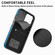 iPhone 14 Pro Electroplating Skin-feel Leather Ring Card Wallet Phone Case - Blue