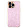 iPhone 14 Pro Electroplating Star Diamond CD Texture Lens Ring Phone Case - Pink