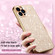 iPhone 14 Pro Electroplating Star Diamond CD Texture Lens Ring Phone Case - Pink