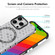 iPhone 14 Pro ENKAY Hat-Prince Honeycomb MagSafe Shockproof Phone Case with Large Arc Edge Film - Grey