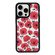 iPhone 14 Pro Exclusive Design Style PC Full Coverage Pattern Phone Case - Red Watercolor Flowers