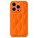 iPhone 14 Pro Fine Hole 8-shaped Texture Eiderdown Airbag Phone Case - Orange