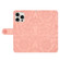 iPhone 14 Pro Floral Embossed Pattern Leather Phone Case - Pink