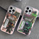 iPhone 14 Pro Fluorescent Laser Astronaut Phone Case - Army Green