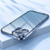 iPhone 14 Pro Frosted Metal Phone Case - Blue
