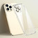 iPhone 14 Pro Glass Lens Film Clear PC Phone Case - Gold