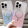 iPhone 14 Pro Gradient Glitter MagSafe PC Hybrid TPU Phone Case - Gradient Lotus