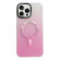 iPhone 14 Pro Gradient IMD PC Hybrid TPU MagSafe Phone Case - Pink