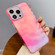 iPhone 14 Pro Gradient IMD PC Hybrid TPU Phone Case - Pink