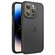 iPhone 14 Pro Hardware Side Cooling Skin Feel Frosted Phone Case with Lens Film - Black