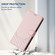 iPhone 14 Pro Honeycomb Embossing RFID Leather Phone Case - Pink