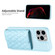 iPhone 14 Pro Horizontal Wallet Rhombic Leather Phone Case - Blue