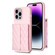 iPhone 14 Pro Horizontal Wallet Rhombic Leather Phone Case - Pink