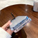 iPhone 14 Pro Invisible Camera Holder Transparent Phone Case - Black