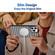 iPhone 14 Pro Leather Texture MagSafe Magnetic Phone Case - Python Pattern