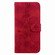 iPhone 14 Pro Lily Embossed Leather Phone Case - Red