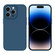 iPhone 14 Pro Liquid Silicone MagSafe Precision Hole Phone Case - Dark Blue
