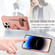 iPhone 14 Pro Litchi Leather Oil Edge Ring Card Back Phone Case - Pink