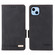 iPhone 14 Pro Magnetic Clasp Leather Phone Case - Black