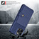 iPhone 14 Pro Magnetic Wallet Card Bag Leather Phone Case - Navy Blue