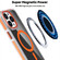 iPhone 14 Pro Magsafe Dual-Color Transparent Black Full Coverage Phone Case - Orange
