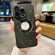 iPhone 14 Pro Marble Pattern MagSafe PC Phone Case - Black