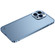 iPhone 14 Pro Metal Frame Frosted PC Shockproof Phone Case - Ocean Blue