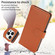 iPhone 14 Pro Multi-Card Wallet RFID Leather Phone Case - Brown