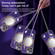 iPhone 14 Pro Multifunction Electroplating MagSafe Holder Phone Case - Dark Purple
