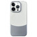 iPhone 14 Pro Napa Texture PC + Leather Phone Case - Silver