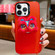 iPhone 14 Pro New Year Lion Dance Plush Doll Phone Case - Red Back Red Lion