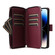 iPhone 14 Pro Nine-card Slots Zipper Wallet Bag Leather Phone Case - Wine Red
