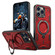 iPhone 14 Pro PC Hybrid TPU Armor MagSafe Ring Holder Phone Case - Red