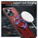 iPhone 14 Pro PC Hybrid TPU Armor MagSafe Ring Holder Phone Case - Red