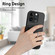 iPhone 14 Pro R20 Ring Card Holder Phone Case - Black