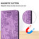 iPhone 14 Pro Retro Elephant Embossed Leather Phone Case - Purple
