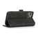 iPhone 14 Pro Retro Magnetic Closing Clasp Leather Case - Black