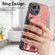 iPhone 14 Pro Retro Splitable Magnetic Stand Card Bag Leather Phone Case - Pink