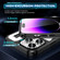 iPhone 14 Pro Ring Holder Carbon Fiber PC Hybrid TPU Phone Case - White