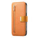 iPhone 14 Pro Ring Zipper Wallet RFID Blocking MagSafe Leather Phone Case - Orange