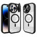 iPhone 14 Pro Round Camshield MagSafe TPU Hybrid PC Phone Case - Black