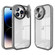 iPhone 14 Pro Round Camshield TPU Hybrid PC Phone Case - Grey