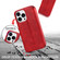 iPhone 14 Pro Shockproof PU + TPU Leather Phone Case - Red