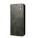 iPhone 14 Pro Simple Wax Crazy Horse Texture Horizontal Flip Leather Case - Dark Green