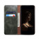 iPhone 14 Pro Simple Wax Crazy Horse Texture Horizontal Flip Leather Case - Dark Green