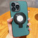 iPhone 14 Pro Skin Feel Armor Magnetic Holder Phone Case - Green