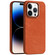 iPhone 14 Pro Skin Feel Denim Leather MagSafe Phone Case - Orange
