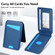iPhone 14 Pro Skin Feel Detachable Card Bag Magsafe Phone Case - Blue