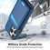 iPhone 14 Pro Skin Feel Detachable Card Bag Magsafe Phone Case - Blue
